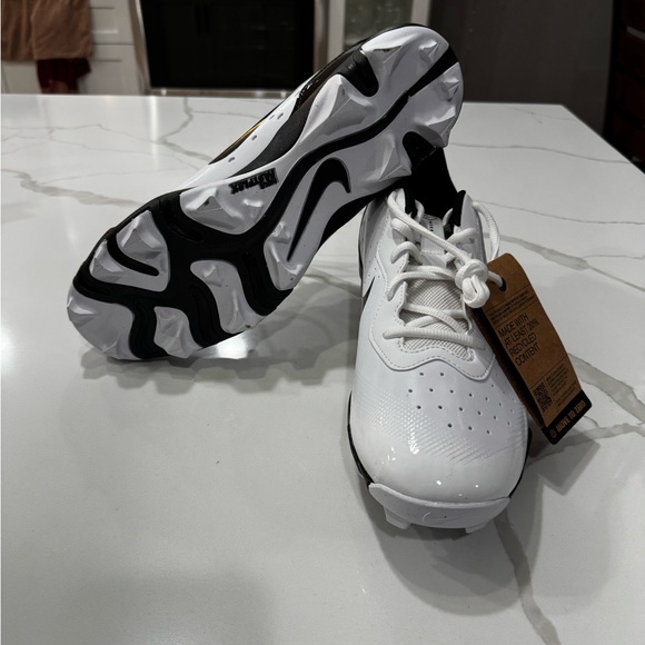 Nike Alpha Huarache 4 Keystone White Navy Baseball Cleats DJ6524-103, Men's 12 - Picture 2 of 6